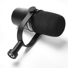 Black Foam Windscreen Compatible with For Shure MV7 MV7X fo…