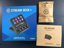Elgato Stream Deck + Plus w/USB Hub - w/ special blue knobs