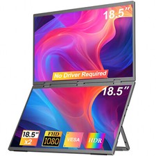 Dual Portable Monitor for Laptop Screen 18.5" FHD Extender …