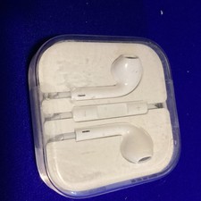 Genuine Apple Headphones White With Apple Case Never Used