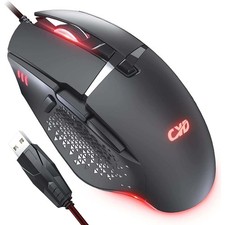 Wired Optical Mouse Portable Gaming USB RGB LED Buttons For…
