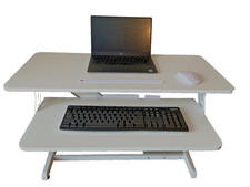 Standing Desk Height Adjustable White Converter Wide Office…