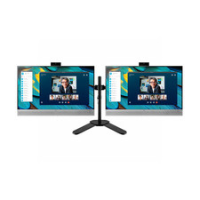 Dual HP EliteDisplay E243M 24" IPS FHD Monitors with HP USB…