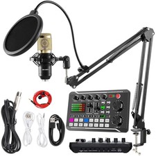 Versatile Podcast Microphone Bundle: BM-800 with Mixer & Vo…