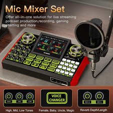 Podcast Microphone Bundle – Condenser Mic, Audio Interface,…
