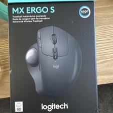 Logitech MX ERGO S Wireless Trackball Mouse Black Ergonomic…