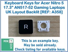Keyboard Replacement Keys - Acer Nitro 5 17.3" AN517-52 Gam…