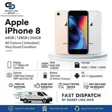 Apple iPhone 8 - 64GB 128GB 256GB - All Colours - Unlocked …