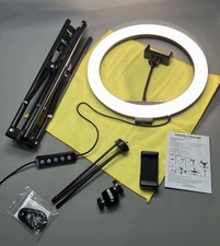 Floor Overhead Ring Light Phone Holder Desk Mount Clamp Blu…