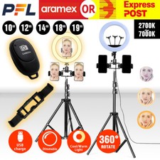 10"/12''/14"/18" LED Ring Light Dimmable Phone Tripod Makeu…