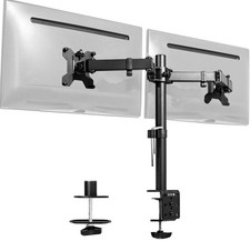 DEMO VIVO Dual Monitor Desk Mount Adjustable Heavy Duty Bla…