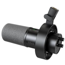 FIFINE K688 USB/XLR DYNAMIC MICROPHONE WITH SHOCK MOUNT, TO…