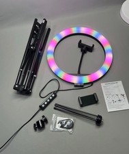 Floor Overhead Ring Light Phone Holder Desk Mount Clamp Blu…
