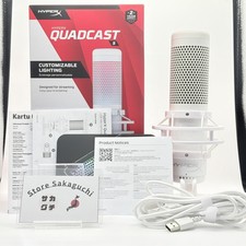 HyperX QuadCast S White USB Condenser Gaming Mic RGB 4 Pola…