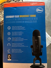 Blue Yeti USB Multi-Pattern Mic Black w/ Mute, Headphone Mo…
