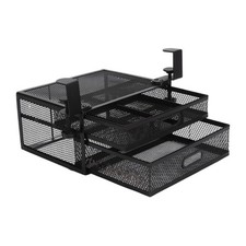 Sliding Under Desk Drawer Storage Unit Metal Frame Organize…