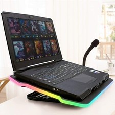 KLIM Ultimate RGB Gaming Laptop Cooling Pad Stand, Quiet, U…