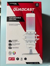 HyperX QuadCast S White 519P0AA USB Condenser Microphone RG…