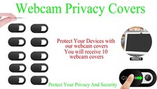 Webcam Shutter Slider Privacy Camera Cover x 10, Includes o…