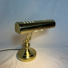 Vintage Brass look Finish 1993 Ring Light Bankers Lamp Pian…