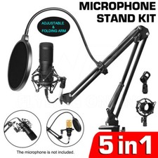 Microphone Suspension Boom Scissor Arm Stand / Pop Filter S…