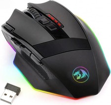 M801 Wireless Gaming Mouse, RGB Gaming Mouse with MMO 9 Pro…