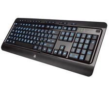 Azio Large Print Keyboard - USB Computer Keyboard with 3 In…