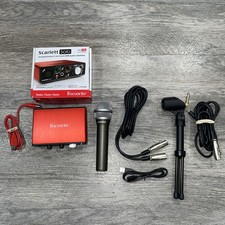 Focusrite Scarlett Solo 2nd Gen and Samson Q2U Dynamic Micr…