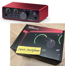 FOCUSRITE Scarlett Solo gen. 4 Generation 4th Audio Interfa…