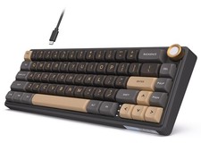 RK ROYAL KLUDGE R65 Wired Gaming Keyboard with Knob, 60% Pe…