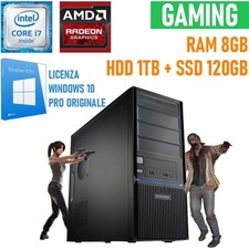 Gaming PC Assembled Intel I7 8GB SSD 120GB + HDD 1TB AMD RA…