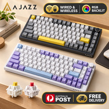 AJAZZ AK820 Pro Tri-Mode RGB Mechanical Gaming Keyboard Hot…