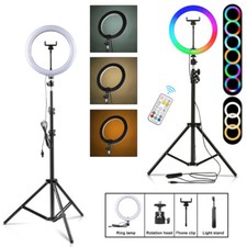13''LED Ring Light Dimmable Lighting Kit Phone+Selfie Tripo…