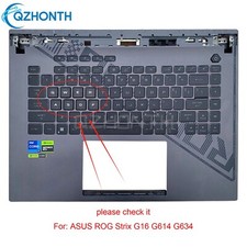 Used Palmrest For ASUS ROG Strix G16 G614 G634 US with RGB …