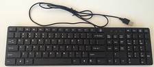 Slim Computer Keyboard Slim Keyboard Desktop Laptop Black w…