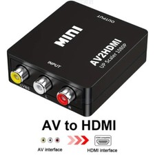 RCA AV to HDMI HD Converter Adapter Composite 3RCA CVBS Aud…