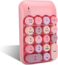 Wireless Numeric Keypad, 18-Keys Slim Portable Mini Number …