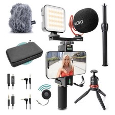 Movo iVlogger-PRO Vlogging Kit for iPhone/Android YouTube S…