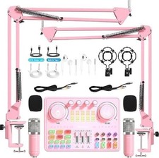Podcast Equipment Bundle for 2: Audio Interface & DJ20 Mixe…