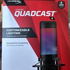 HyperX QuadCast S Microphone Black RGB Lighting for Gaming …