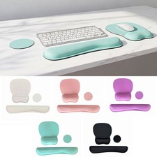 3Pcs Soft Keyboard Wrist Rest Set Keyboard Hand Cushion  Co…