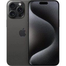 Open Box Apple iPhone 15 Pro Max 256GB (Black Titanium) EX-…