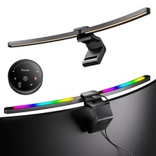  Curved RGB Monitor Light Bar with Remote Control Auto-Dimm…
