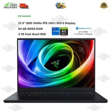 Razer Blade 17.3″ QHD 240Hz Gaming Laptop 64GB DDR5 RTX 308…