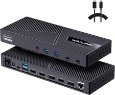 Triple Display Universal USB C Docking Station with 100W PD…