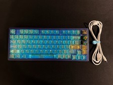 🌊 CUSTOM BUILD Ocean Theme 75% Mechanical Keyboard w/ Sile…