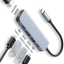 USB-C Hub 4K HDMI USB 3.0 PD Charging Dock MacBook iPad Sam…