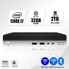 HP Desktop Computer PC i7 7th, up to 32GB RAM 1TB SSD,  Win…