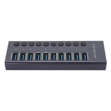 DEMO USB Hubs Unisex 3.0 Hub 10 Port Powered 60W Adapter Gr…