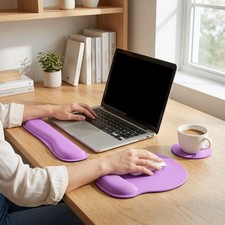 3Pcs Comfortable Keyboard Wrist Rest Set Keyboard Hand Cush…